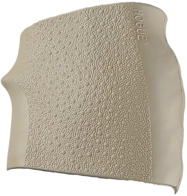Hogue 18003 HandAll Jr. Grip Sleeve Small Size made of Rubber with Textured Flat Dark Earth Finish & Finger Groove for Most 22, 25 & 38 Pistols
