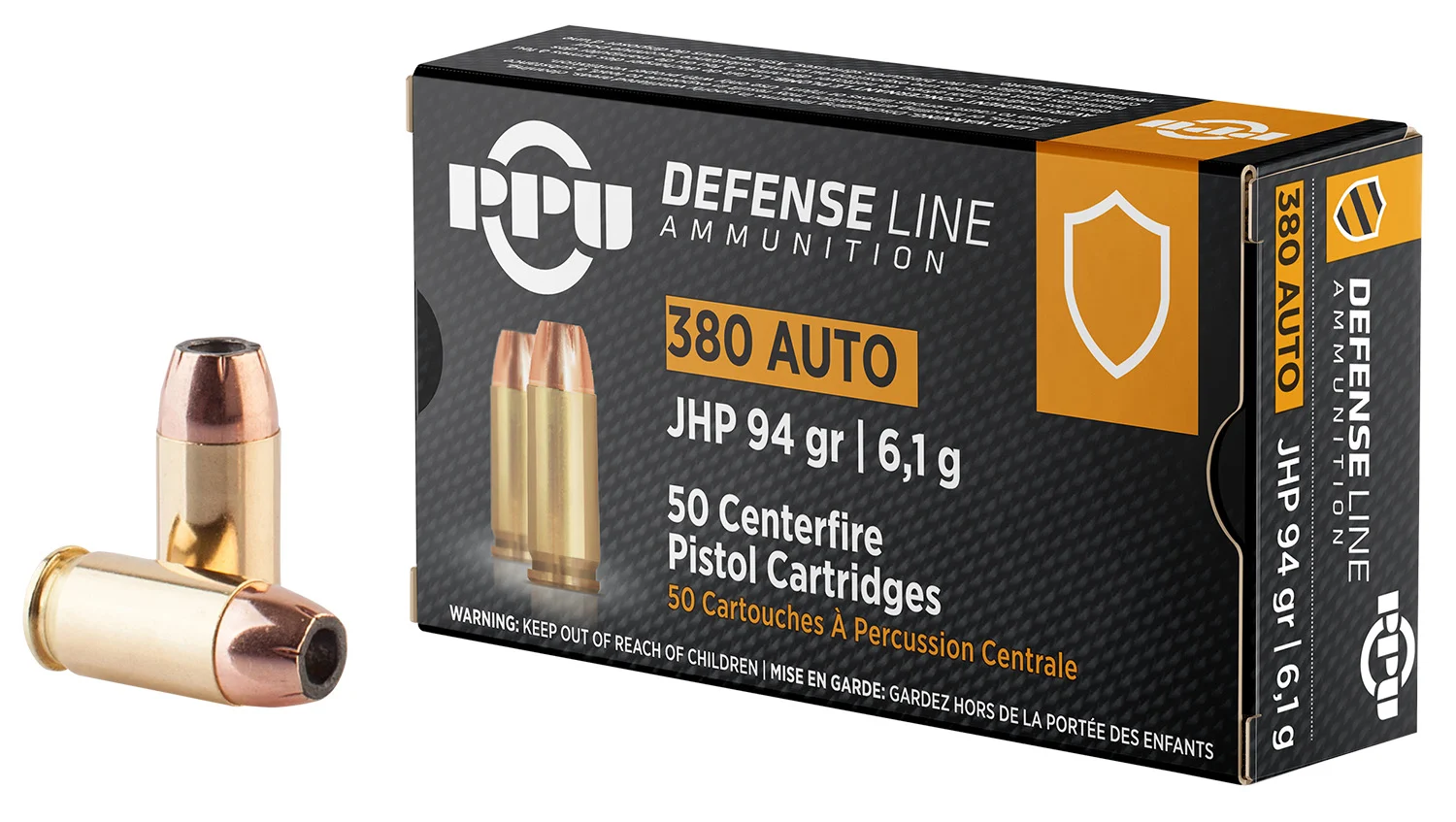 Prvi-Partizan .380 ACP 94gr JHP – 50rd