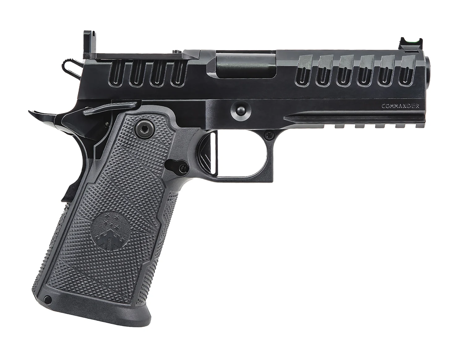 Watchtower Firearms APACHE9MMCMNDRBLK Apache Commander Frame 9mm Luger 15+1 4.25″ Threaded Barrel Steel Slide Black PVD