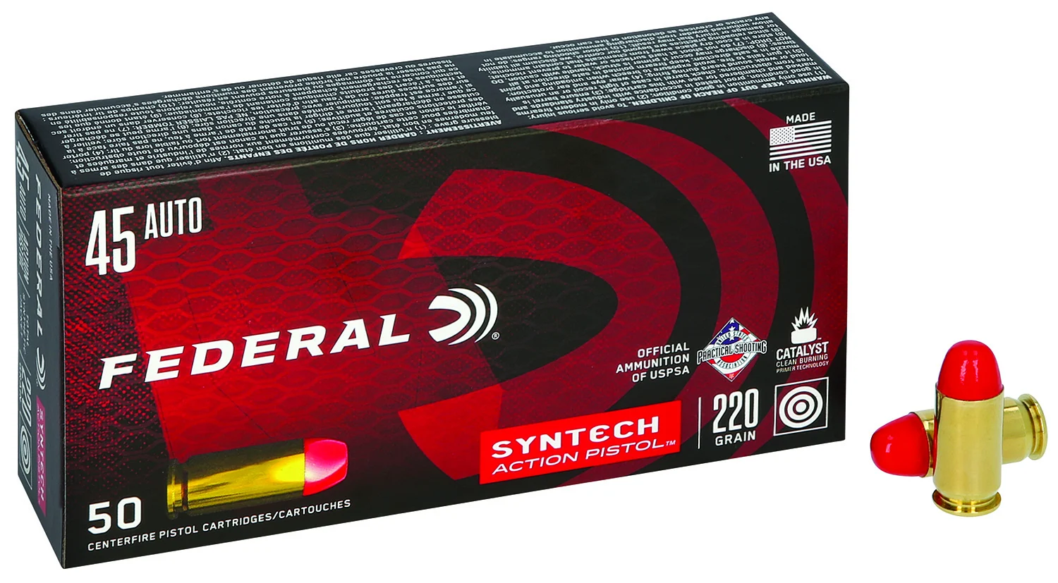 federal .45 ACP 220gr – 50rd