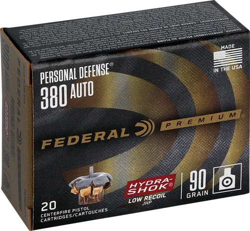 federal .380 ACP 90gr HYDRA-SHOK – 20rd