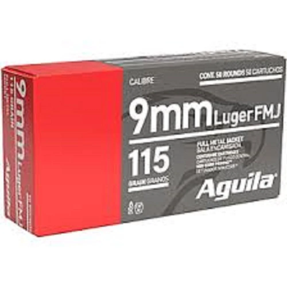 aguila 9mm Luger 115gr FMJ – 1000rd