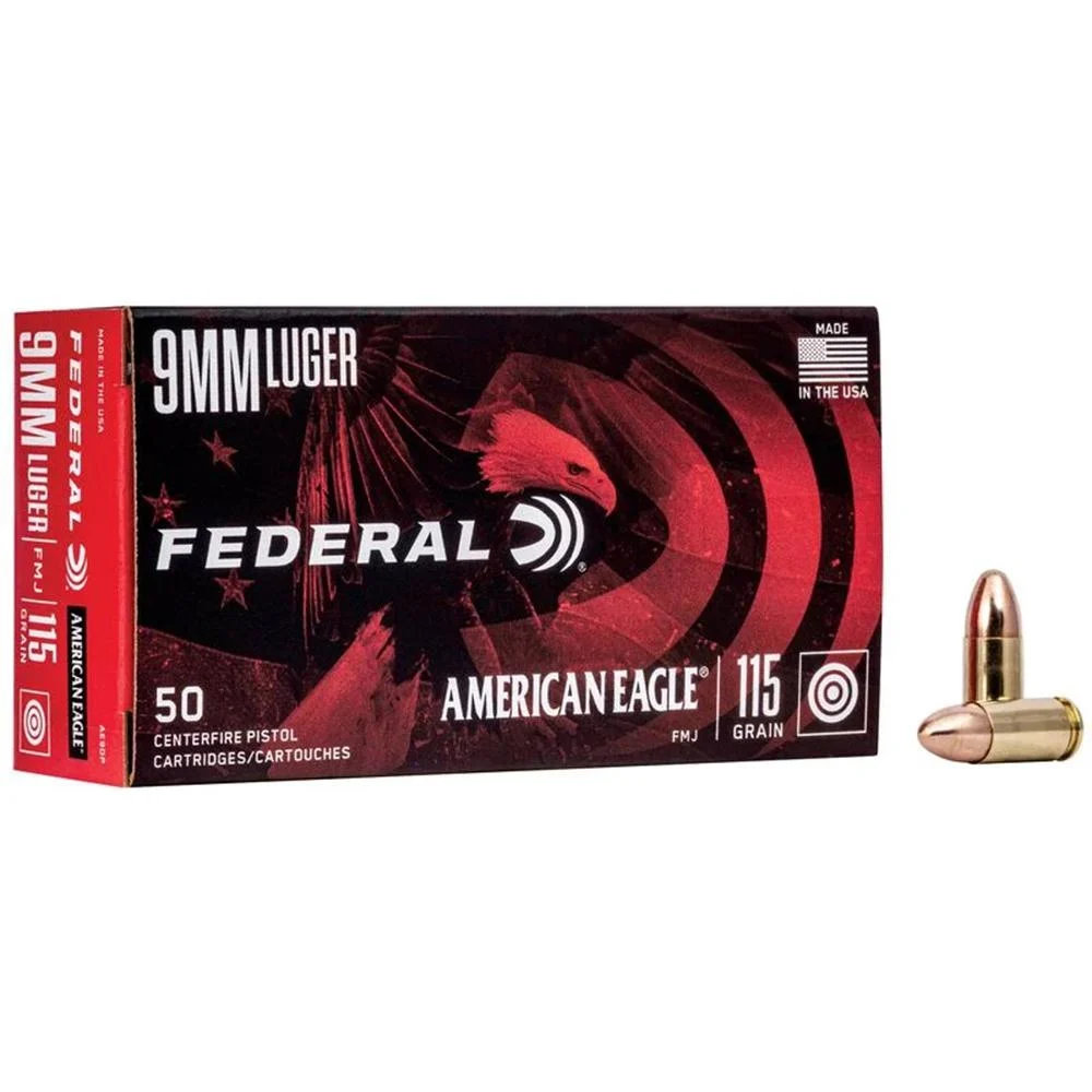 american-eagle 9mm Luger 115gr FMJ – 1000rd